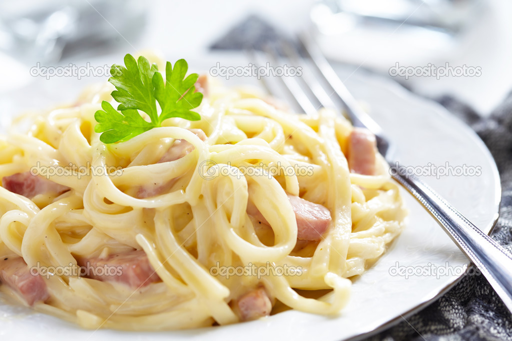 <span style="font-weight: bold;">spaguetti a la crema</span><br>